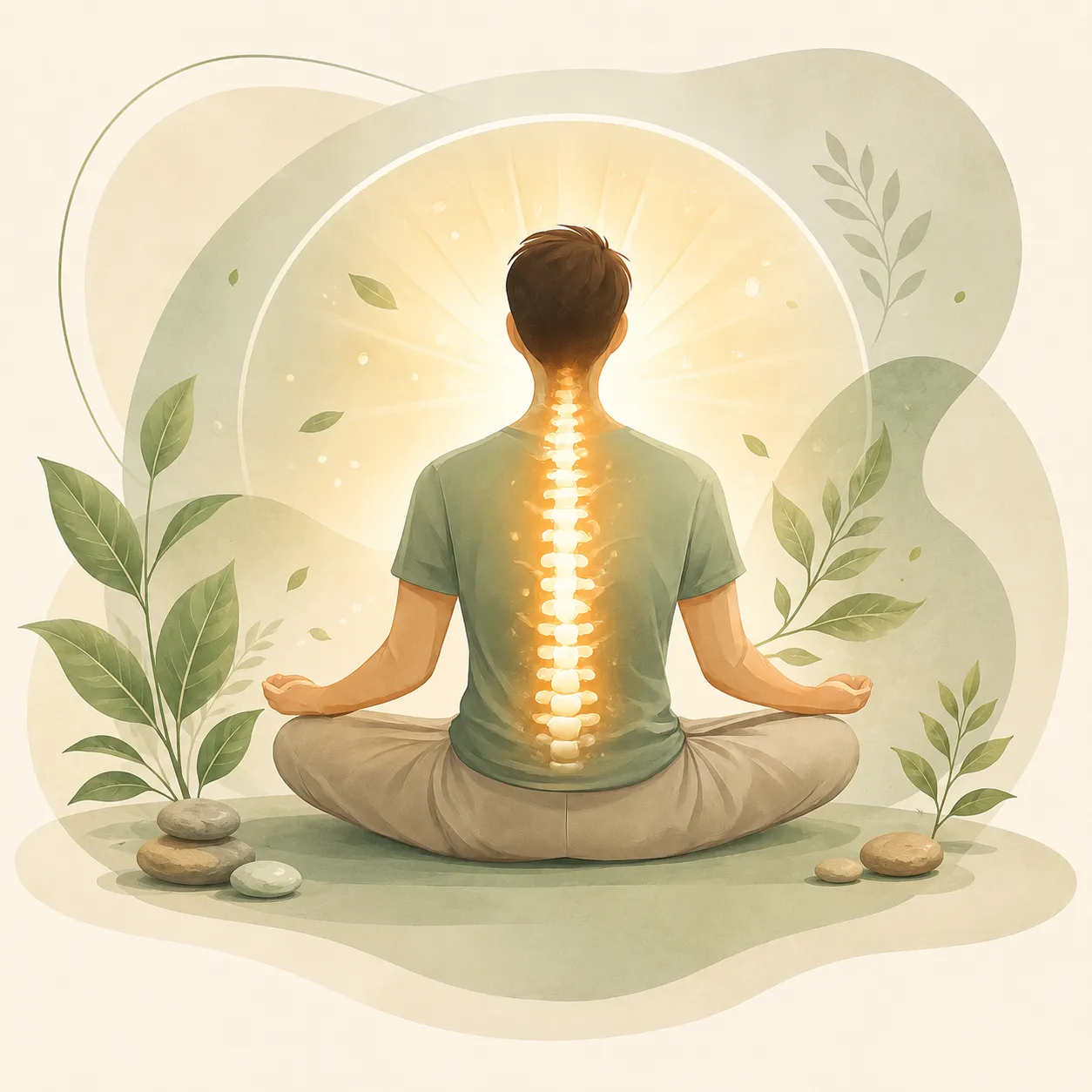 Back and neck pain illustration